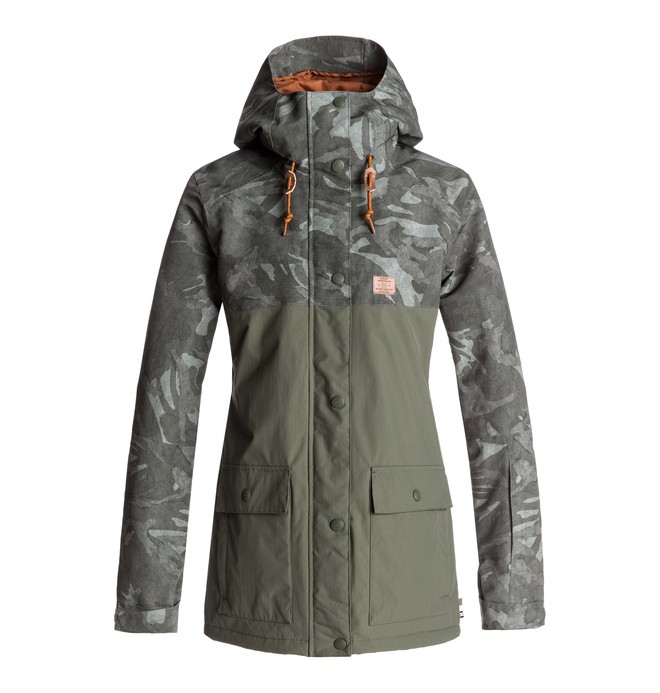 dcshoes, Cruiser - Giacca da snowboard, BRITISH CAMO GREEN WOMEN (gqm7) 0 Cruiser - Giacca da snowboard Green EDJTJ03028 DC Shoes