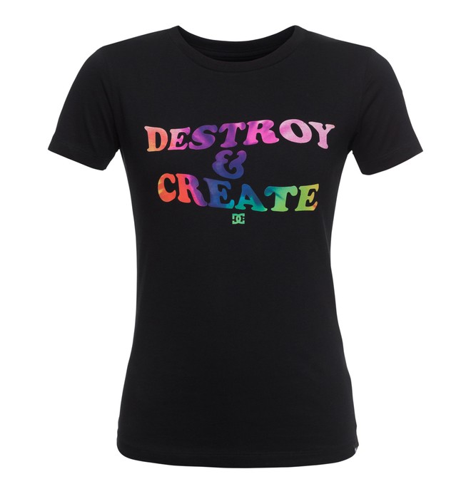 dcshoes, Destroy Create - T-Shirt, BLACK (kvj0) 0 Destroy Create - T-Shirt Schwarz EDJZT03087 DC Shoes