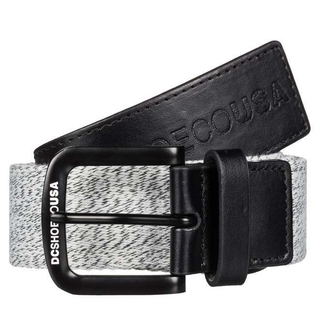 dcshoes, Fabrics Mix - Webbing Belt, GREY HEATHER (knfh) 0 Fabrics Mix - Webbing Belt EDYAA03052 DC Shoes