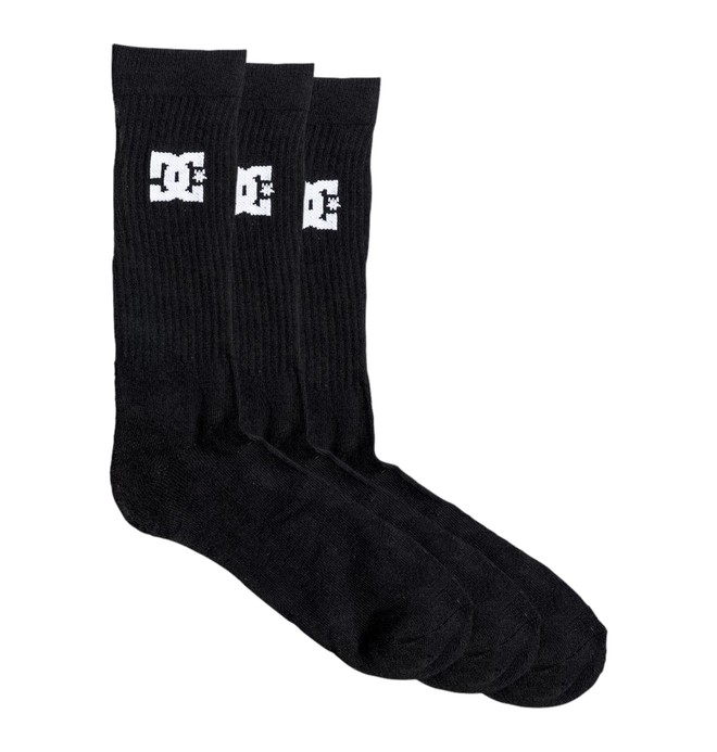 dcshoes, SPP DC 3Pk - Halfhoge Sokken, BLACK (kvj0) 0 SPP DC 3Pk - Halfhoge Sokken Black EDYAA03149 DC Shoes