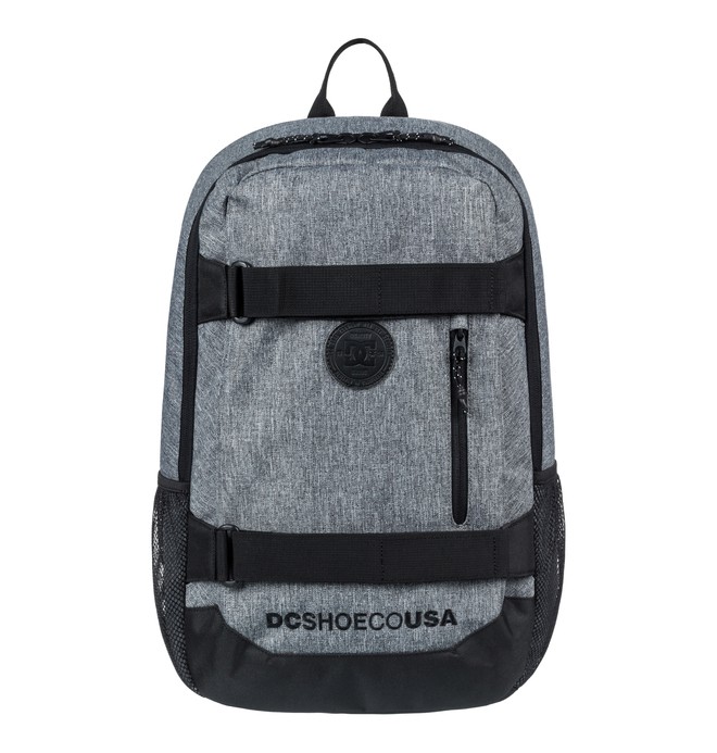 dcshoes, Clocked 18L - Medium Backpack, CHARCOAL HEATHER (kteh) 0 Clocked 18L - Medium Backpack Black EDYBP03137 DC Shoes