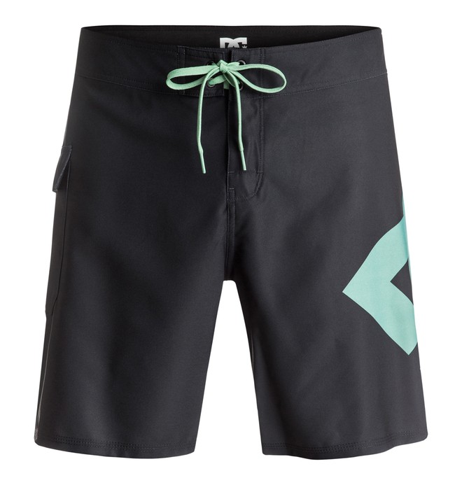 dcshoes, Lanai 18" - Board Shorts, BLACK/MALACHITE GREEN (xkkg) 0 Lanai 18" - Board Shorts Negro EDYBS03057 DC Shoes