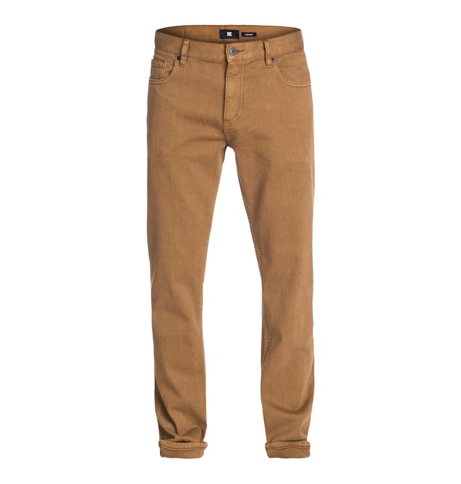 dcshoes, Men's Worker Straight Color 32" Inseam Jeans, RUBBER (cpp0) 0 Men's Worker Straight Color 32" Inseam Jeans EDYDP03005 DC Shoes