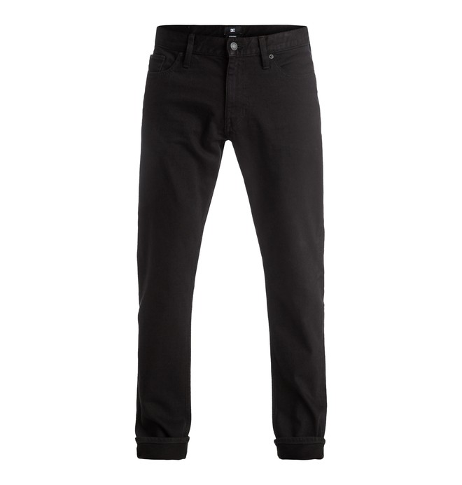 dcshoes, Worker Straight Rinse - Straight Fit Jeans, BLACK BLACK RINSE (kvdw) 0 Worker Straight Rinse - Straight Fit Jeans EDYDP03303 DC Shoes