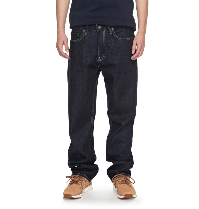 dcshoes, Worker Indigo Rinse Relaxed - Relaxed Fit Jeans, INDIGO RINSE (btkw) 0 Worker Indigo Rinse Relaxed - Relaxed Fit Jeans Blue EDYDP03336 DC Shoes