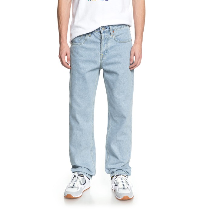 dcshoes, Men's Worker Relaxed Fit Jeans, VINTAGE BLEACH (blcw) 0 Men's Worker Relaxed Fit Jeans Blue EDYDP03355 DC Shoes