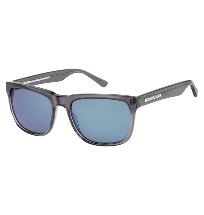 dcshoes, DC Shades - Sunglasses, SHINY CRYSTAL SMOKE/FLASH DARK (xssb) 0 DC Shades - Sunglasses Gray EDYEY03005 DC Shoes