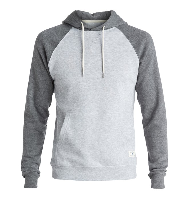dcshoes, Rebel Raglan - Hoodie, HEATHER GREY/HEATHER CHARCOAL (xssk) 0 Rebel Raglan - Hoodie Grey EDYFT03165 DC Shoes