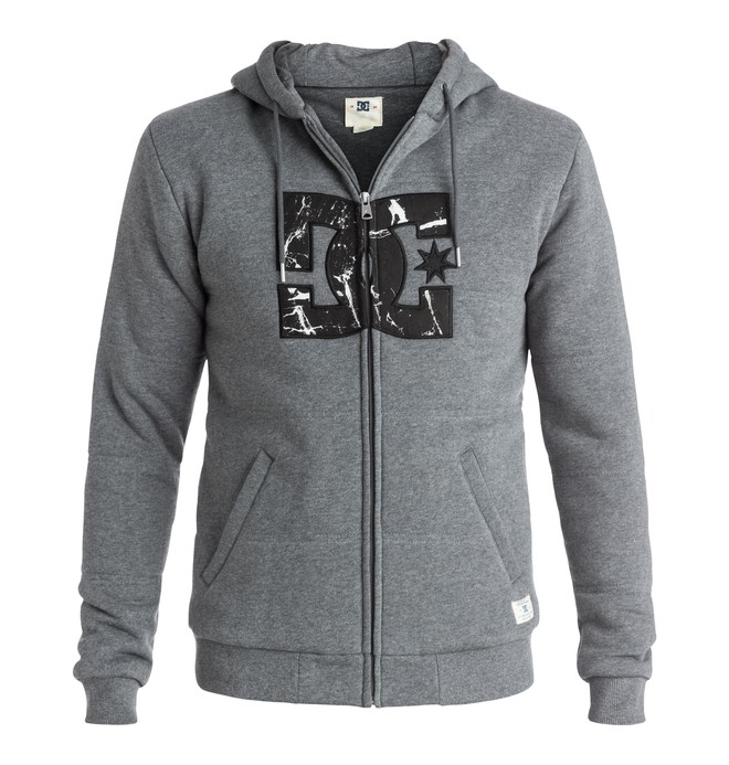 dcshoes, Rebel Star - Zip-Up Hoodie, HEATHER CHARCOAL (kteh) 0 Rebel Star - Zip-Up Hoodie EDYFT03221 DC Shoes