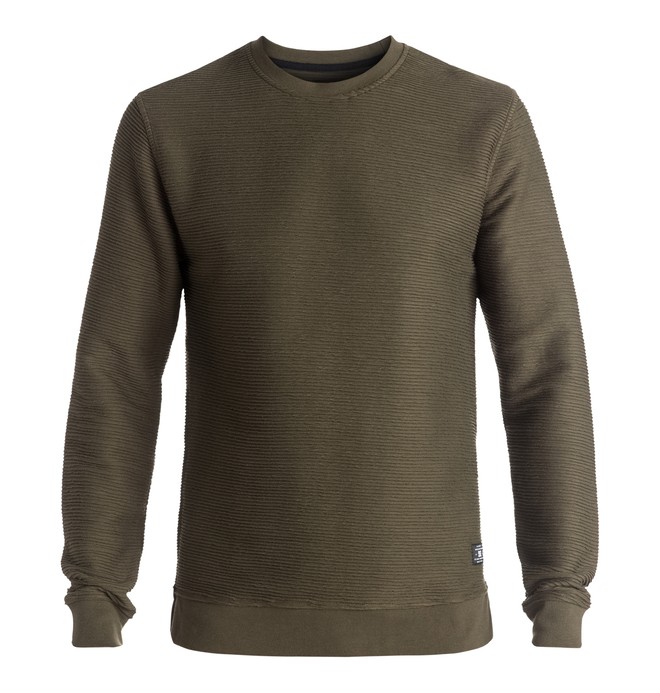 dcshoes, Stanwood - Sweatshirt, FATIGUE GREEN (cqy0) 0 Stanwood - Sweatshirt Brown EDYFT03256 DC Shoes