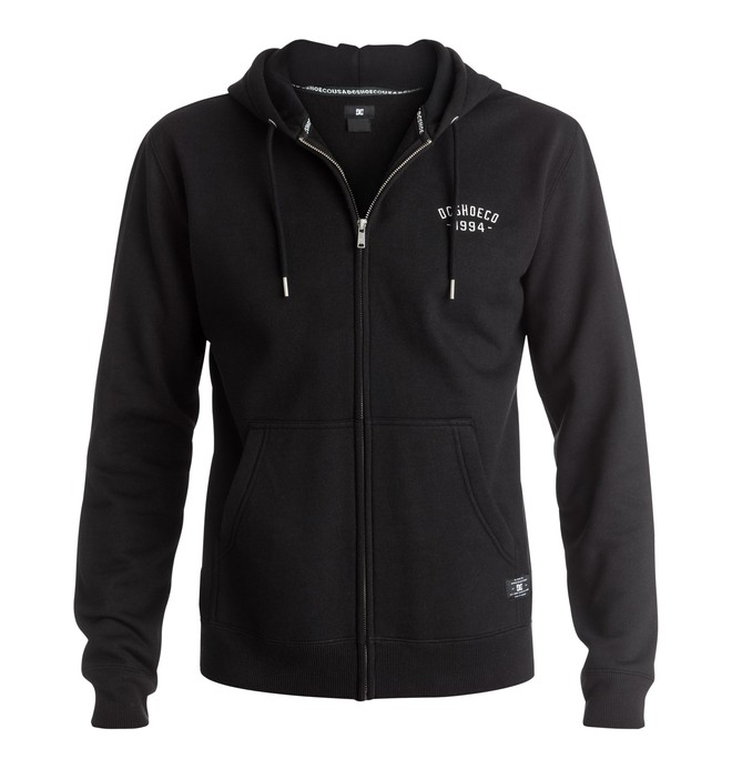 dcshoes, Ellis - Zip-Up Hoodie, BLACK (kvj0) 0 Ellis - Zip-Up Hoodie Black EDYFT03263 DC Shoes