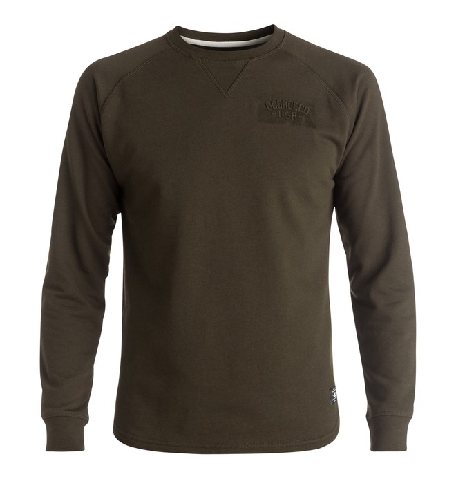 dcshoes, Bangor - Sweatshirt, DARK OLIVE (csn0) 0 Bangor - Sweatshirt Brown EDYFT03265 DC Shoes