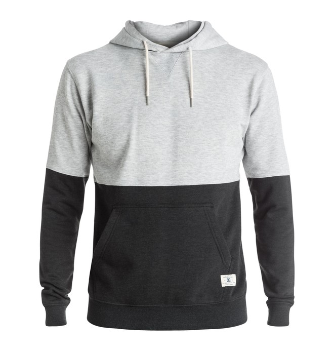 dcshoes, Rebel Block - Hoodie, GREY HEATHER (knfh) 0 Rebel Block - Hoodie Black EDYFT03270 DC Shoes