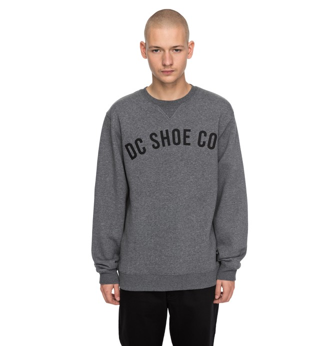 dcshoes, Men's Ellis Sweatshirt, CHARCOAL HEATHER (kteh) 0 Men's Ellis Sweatshirt Black EDYFT03306 DC Shoes