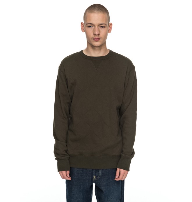 dcshoes, Eberly - Gestepptes Sweatshirt, DARK OLIVE (csn0) 0 Eberly - Gestepptes Sweatshirt Braun EDYFT03311 DC Shoes