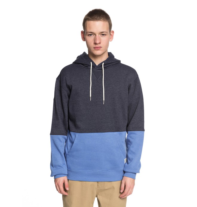 dcshoes, Men's Rebel Block Hoodie, DARK INDIGO (byj0) 0 Men's Rebel Block Hoodie Blue EDYFT03346 DC Shoes