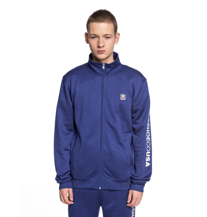 dcshoes, Men's Heggerty Track Tracksuit Jacket, SODALITE BLUE (byb0) 0 Men's Heggerty Track Tracksuit Jacket Blue EDYFT03353 DC Shoes