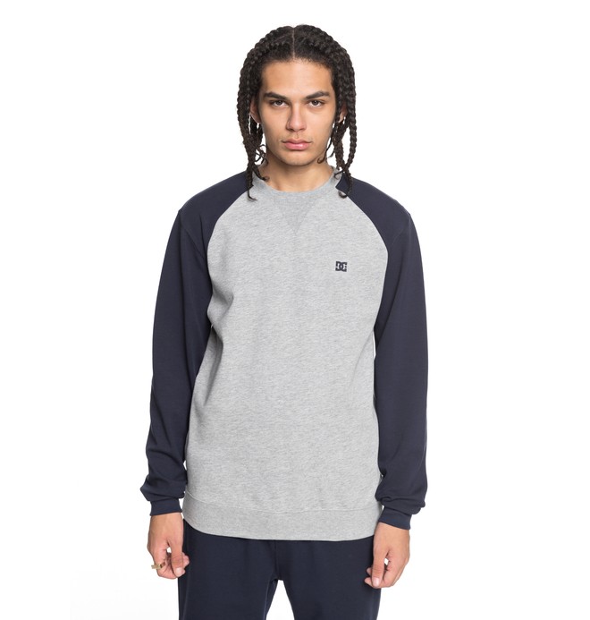 dcshoes, Men's Glenties Sweatshirt, GREY HEATHER (knfh) 0 Men's Glenties Sweatshirt Black EDYFT03358 DC Shoes