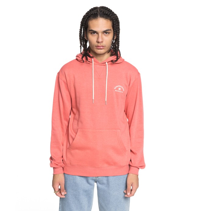 dcshoes, Men's Rebel 3 Hoodie, PORCELAIN ROSE (mke0) 0 Men's Rebel 3 Hoodie Pink EDYFT03360 DC Shoes