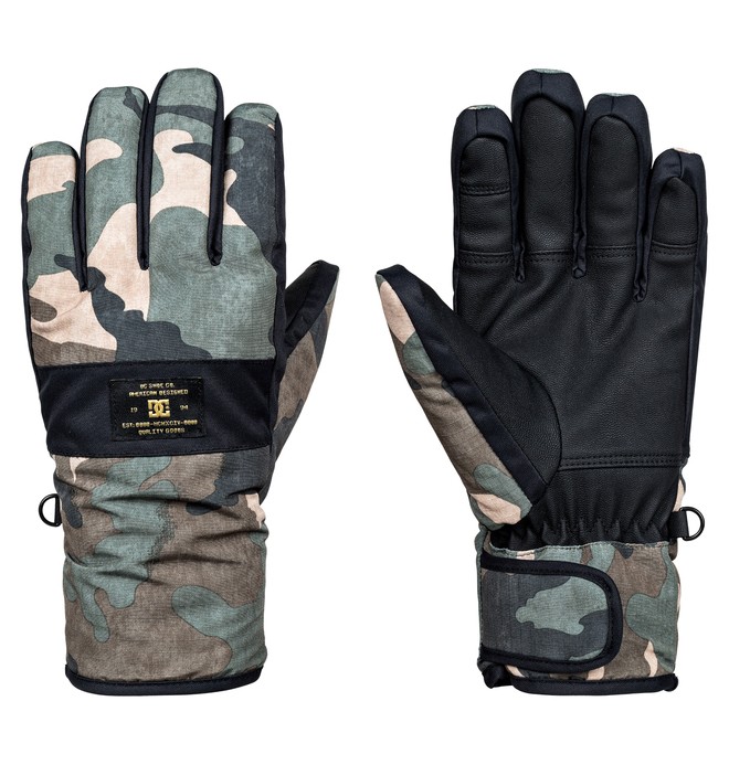 dcshoes, Men's Franchise Snow Gloves, BRITISH WOODLAND CAMO (crg7) 0 Men's Franchise Snow Gloves Brown EDYHN03026 DC Shoes