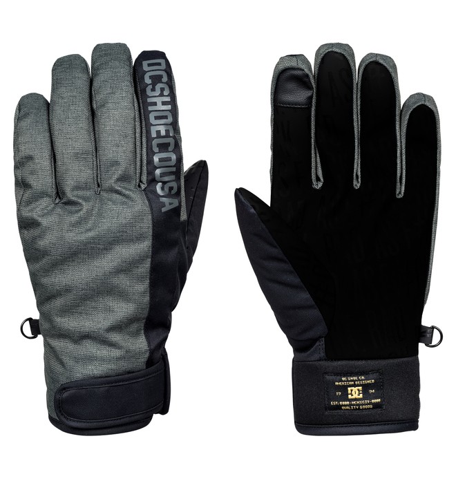 dcshoes, Men's Deadeye Snow Gloves, DARK SHADOW (krp0) 0 Men's Deadeye Snow Gloves Black EDYHN03027 DC Shoes