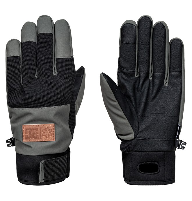 dcshoes, Men's Cold War Snow Gloves, DARK SHADOW (krp0) 0 Men's Cold War Snow Gloves Black EDYHN03029 DC Shoes