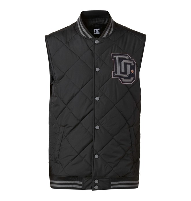 dcshoes, Men's Dorm Softshell Vest, CAVIAR (kvk0) 0 Men's Dorm Softshell Vest EDYJK00012 DC Shoes