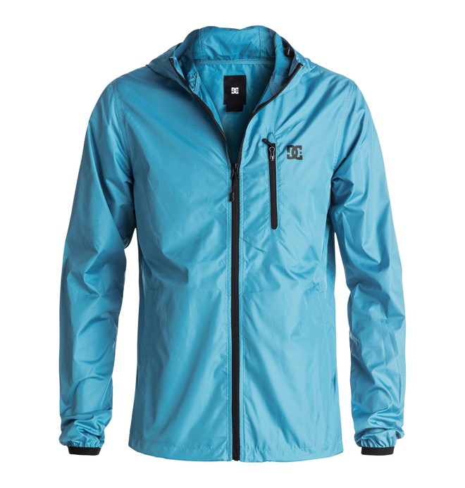 dcshoes, Men's Dagup Water Repellent Windbreaker Jacket, BLUE MOON (blp0) 0 Men's Dagup Water Repellent Windbreaker Jacket Blue EDYJK03020 DC Shoes
