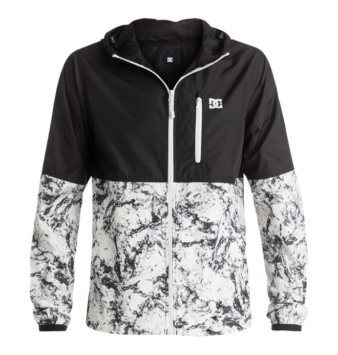 dcshoes, Men's Dagup Block Windbreaker, LILY WHITE STORM PRINT (wcq1) 0 Men's Dagup Block Windbreaker White EDYJK03061 DC Shoes