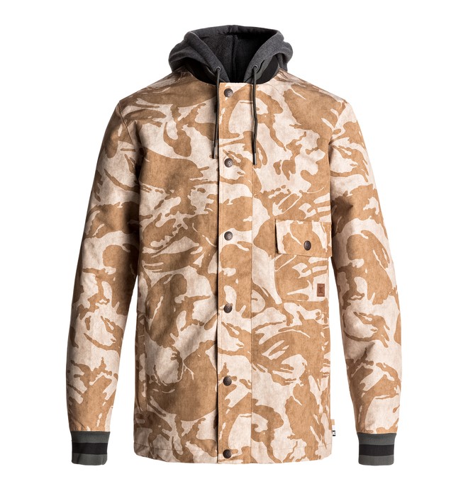 dcshoes, Flux - Giacca coach, BRITISH DESERT CAMO (cjz6) 0 Flux - Giacca coach Brown EDYJK03116 DC Shoes