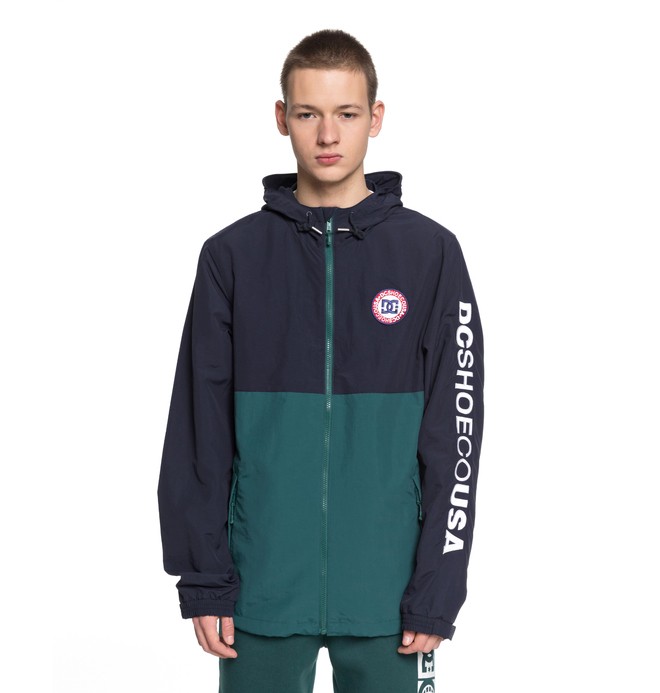 dcshoes, Men's Bah Way Block Windbreaker, JUNE BUG (gsr0) 0 Men's Bah Way Block Windbreaker Green EDYJK03149 DC Shoes