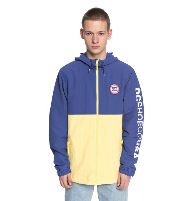dcshoes, Men's Bah Way Block Windbreaker, SNAPDRAGON (yfb0) 0 Men's Bah Way Block Windbreaker Yellow EDYJK03149 DC Shoes