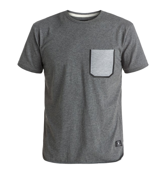 dcshoes, Beryle - Pocket T-Shirt, HEATHER CHARCOAL (kteh) 0 Beryle - Pocket T-Shirt Black EDYKT03279 DC Shoes