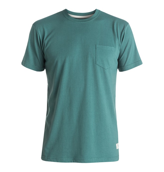 dcshoes, Basic - Pocket T-Shirt, SEA PINE (bpf0) 0 Basic - Pocket T-Shirt Blue EDYKT03291 DC Shoes