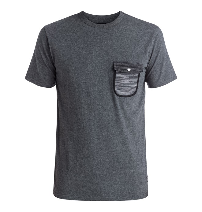 dcshoes, Burnsville - Pocket T-shirt, HEATHER CHARCOAL (kteh) 0 Burnsville - Pocket T-shirt Black EDYKT03302 DC Shoes