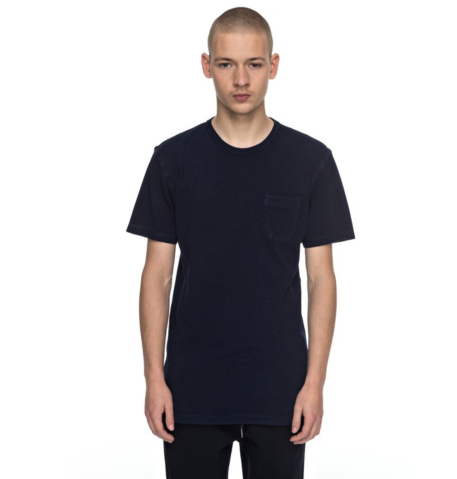 dcshoes, Winriver - T Shirt, DARK INDIGO (byj0) 0 Winriver - T Shirt Bleu EDYKT03342 DC Shoes
