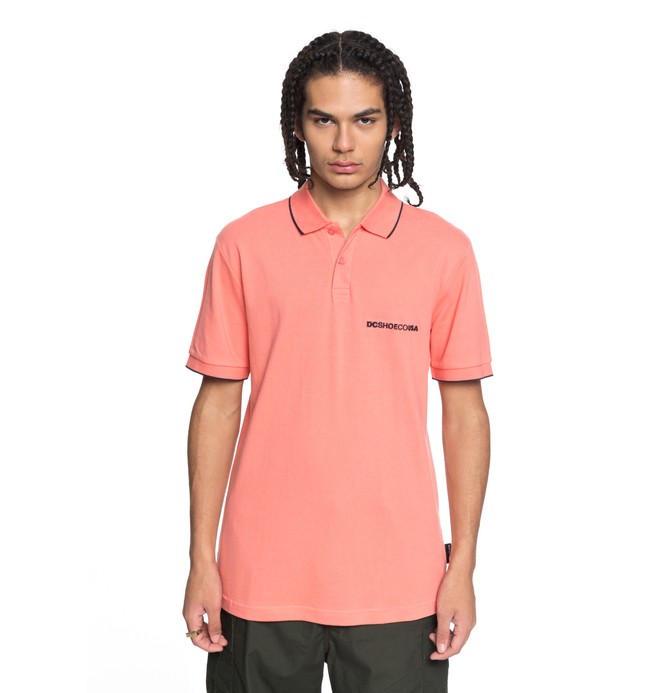 dcshoes, Men's Lakebay Polo Shirt, PORCELAIN ROSE (mke0) 0 Men's Lakebay Polo Shirt Pink EDYKT03374 DC Shoes