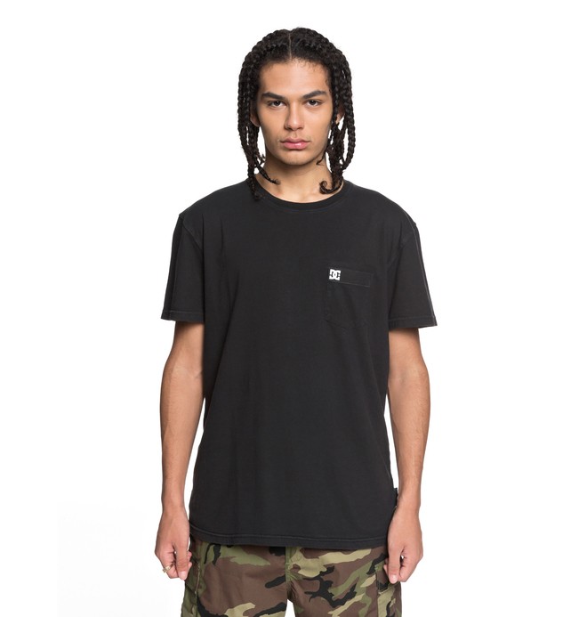 dcshoes, Men's Dyed Tee, BLACK (kvj0) 0 Men's Dyed Tee Black EDYKT03375 DC Shoes