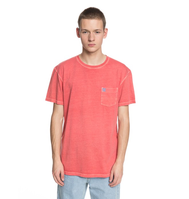 dcshoes, Men's Dyed Tee, PORCELAIN ROSE (mke0) 0 Men's Dyed Tee Pink EDYKT03375 DC Shoes