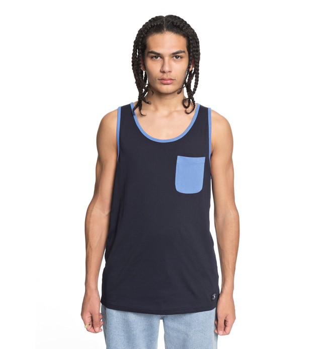 dcshoes, Men's Contra 2 Tank, DARK INDIGO (byj0) 0 Men's Contra 2 Tank Blue EDYKT03377 DC Shoes