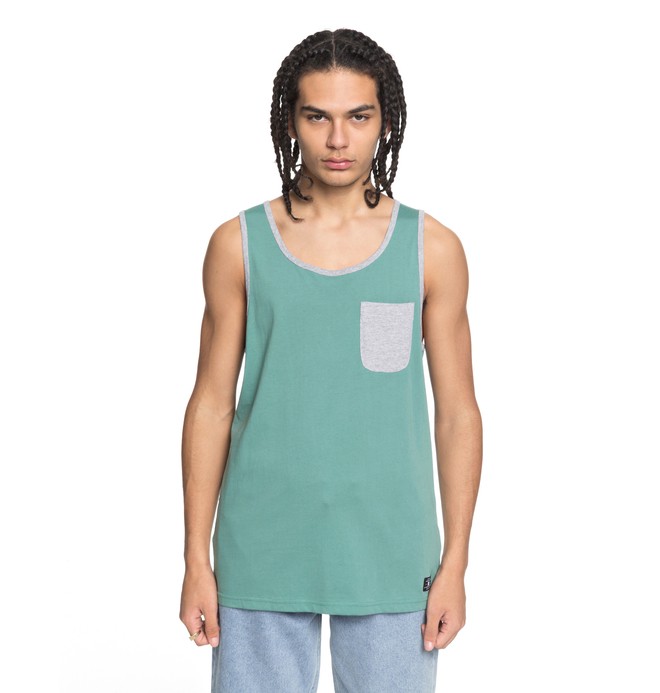 dcshoes, Men's Contra 2 Tank, DEEP SEA (gmw0) 0 Men's Contra 2 Tank Green EDYKT03377 DC Shoes