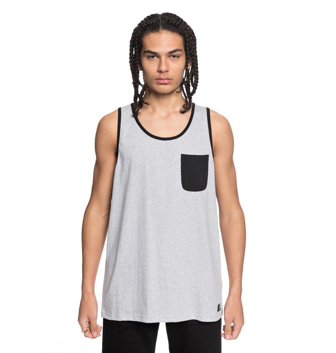 dcshoes, Men's Contra 2 Tank, GREY HEATHER (knfh) 0 Men's Contra 2 Tank Black EDYKT03377 DC Shoes