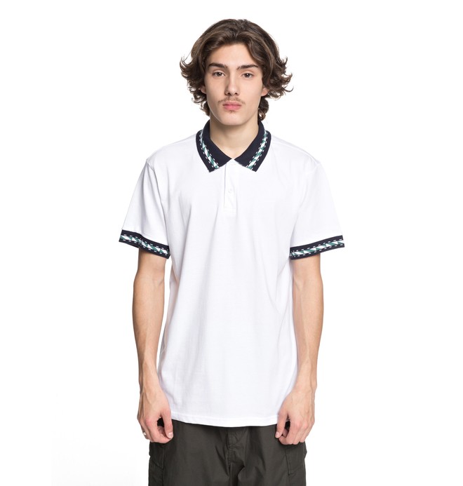 dcshoes, Men's Dunbar Polo Shirt, SNOW WHITE (wbb0) 0 Men's Dunbar Polo Shirt White EDYKT03380 DC Shoes