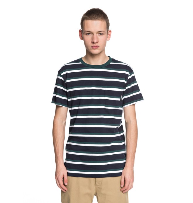 dcshoes, Men's Oakride Pocket Tee, DARK INDIGO (byj0) 0 Men's Oakride Pocket Tee Blue EDYKT03393 DC Shoes