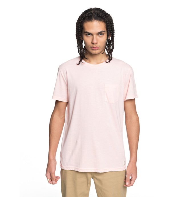 dcshoes, Men's Basic Pocket Tee, ENGLISH ROSE (mdj0) 0 Men's Basic Pocket Tee Pink EDYKT03394 DC Shoes