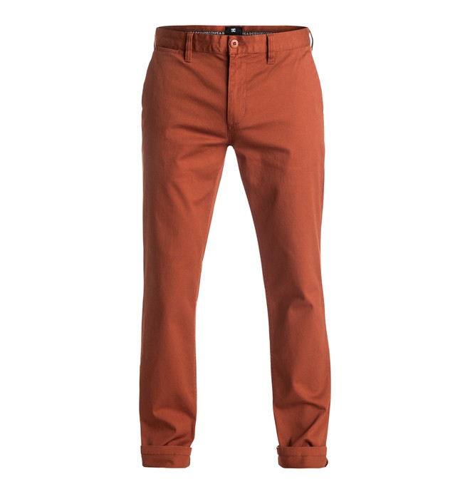 dcshoes, Worker Slim 32" - Chinos, GINGER BREAD (cqe0) 0 Worker Slim 32" - Chinos Brown EDYNP03105 DC Shoes