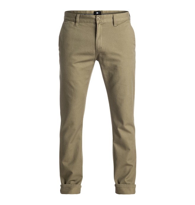 dcshoes, Worker Straight 32" - Chinos, FATIGUE GREEN (cqy0) 0 Worker Straight 32" - Chinos Brown EDYNP03107 DC Shoes