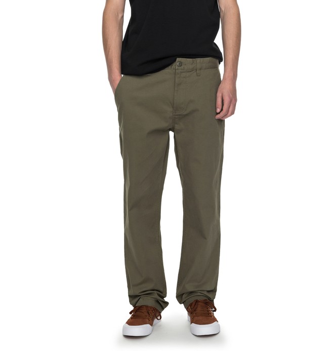 dcshoes, Worker Straight 32" - Chinos, VINTAGE GREEN (gzj0) 0 Worker Straight 32" - Chinos Green EDYNP03107 DC Shoes