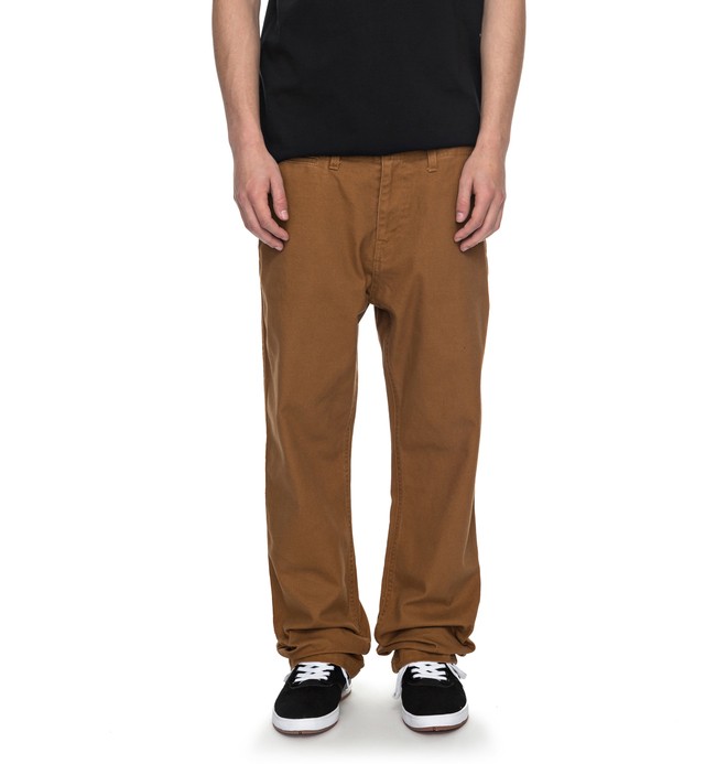 dcshoes, Uncompromised - Canvas Trousers, DC WHEAT (nnw0) 0 Uncompromised - Canvas Trousers Orange EDYNP03120 DC Shoes
