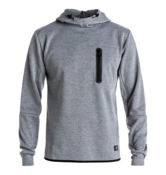dcshoes, Picton - Hooded Pullover, HEATHER GREY (knfh) 0 Picton - Hooded Pullover EDYPF03018 DC Shoes